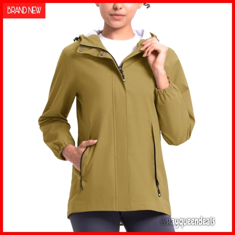 Women's Lightweight Packable Rain Jacket Hooded W… - image 3